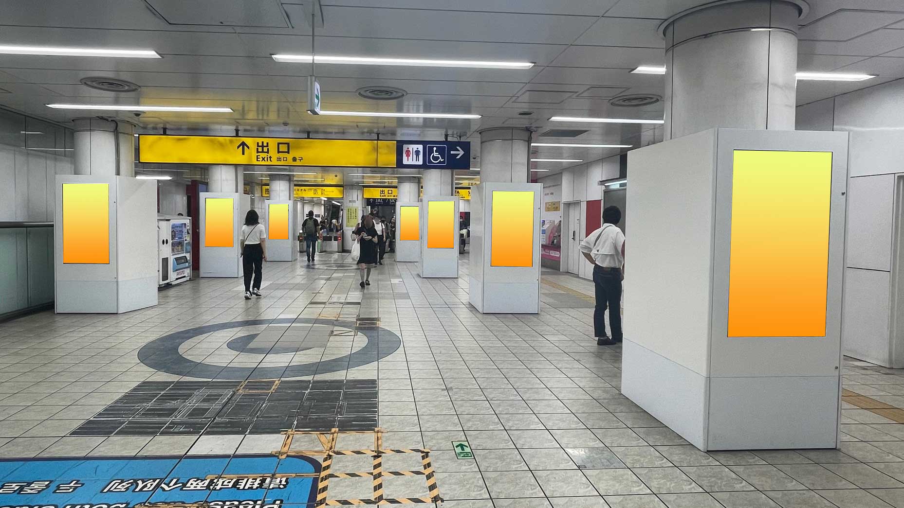 京急　羽田空港第1・第2ターミナル駅　京急ステーションビジョン・羽田